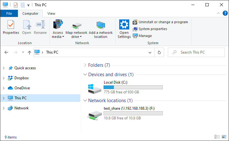 The mounted share in the PC view.png
